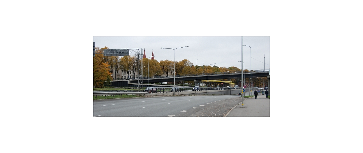 Traffic junction at the intersection of Krišjāņa Valdemāra Street and Daugavgrīvas Street, street design, design of traffic junctions