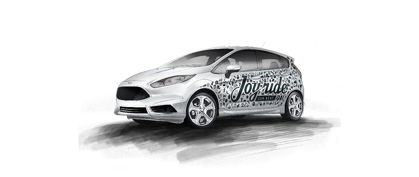 Car advertising Ford Fiesta