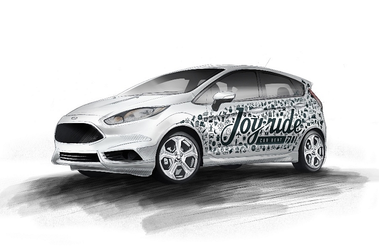 Car advertising Ford Fiesta