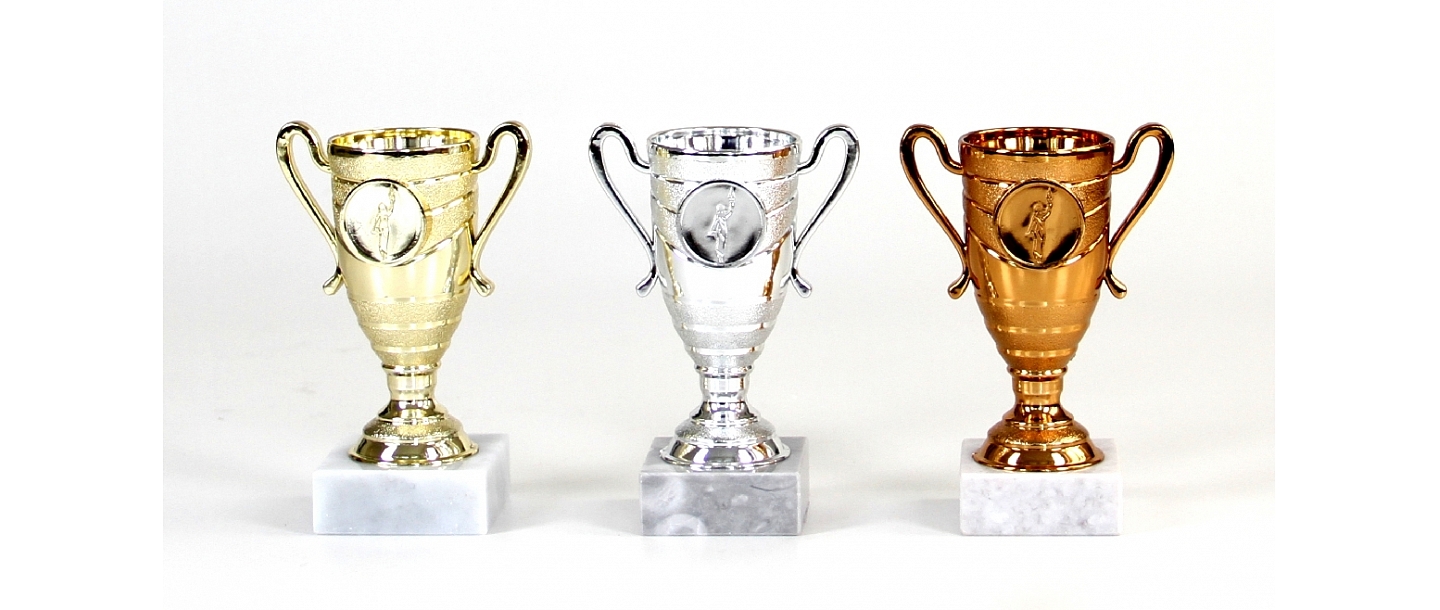 Cup - mini, gold, silver, bronze