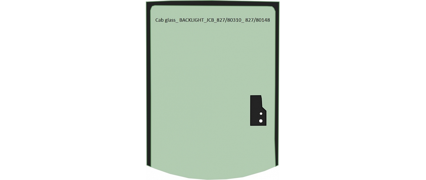 Cab glass BACKLIGHT JCB