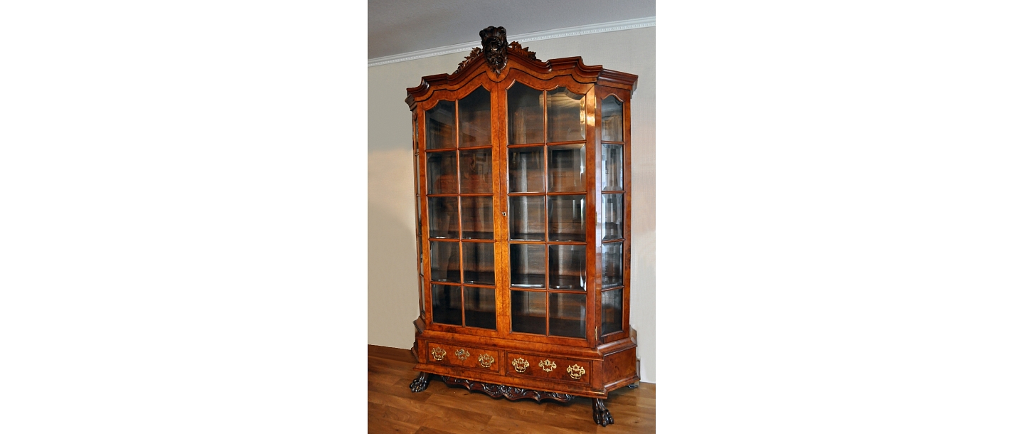 19th century. walnut cabinet - restored