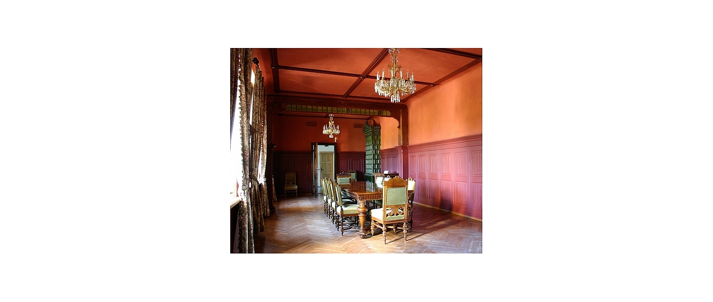 Interior fragment of Durbes Palace - restored