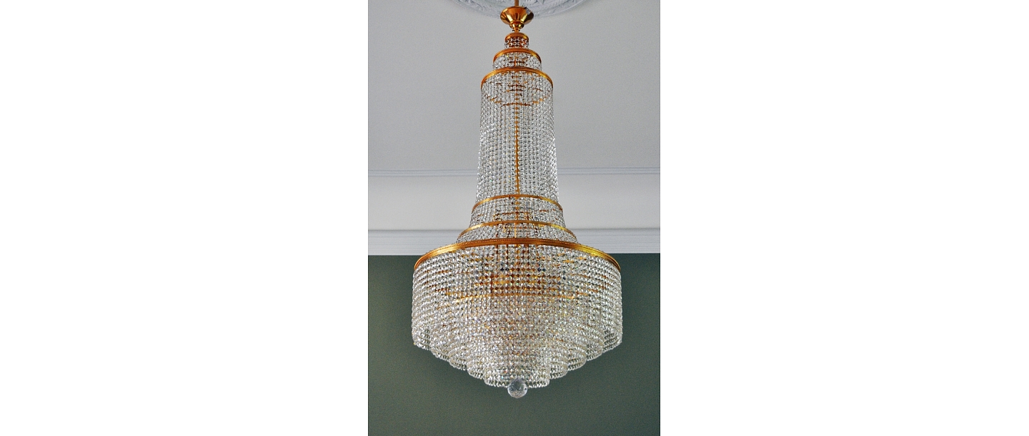 A newly made Art Deco style chandelier - restored