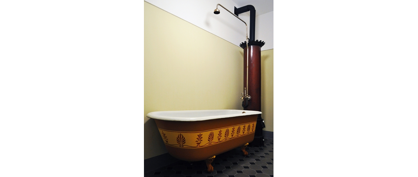 Fragment of Durbe Palace bathroom - restored
