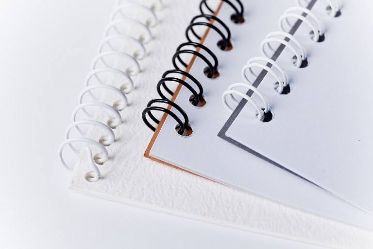 Binding in metal spiral