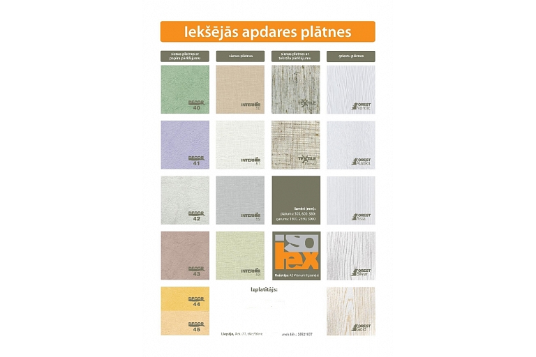 Interior decoration plates