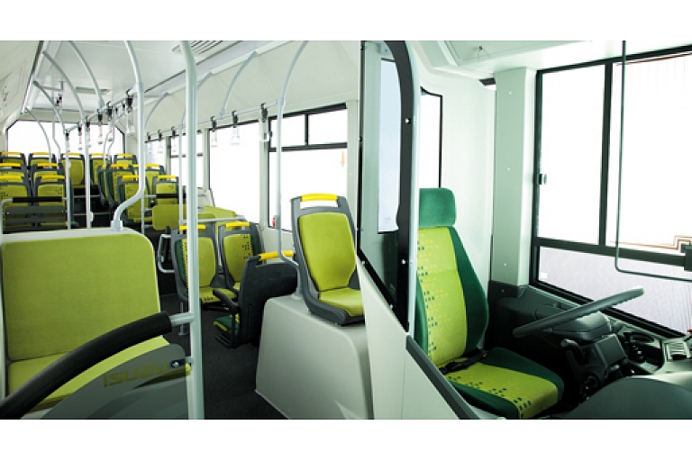 ISUZU Citibus interior from the front