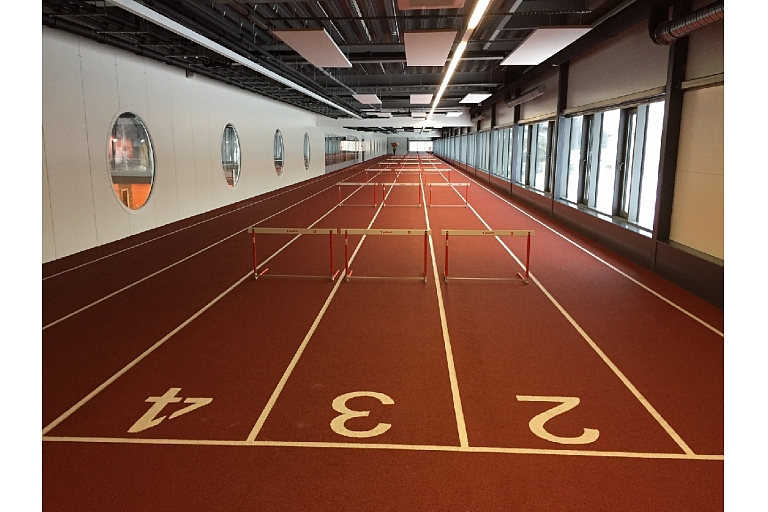 Rubber coverings for sports fields