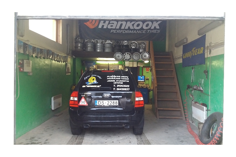 Tyre, disc change, service, trade in Tukums