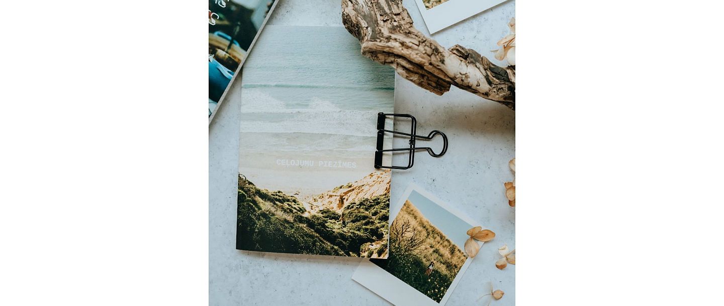 Notepad stapled design notebook photo print photo print esmilufoto