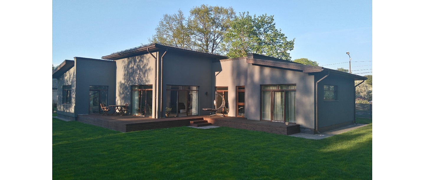 New construction of a detached house on Kalvenes street