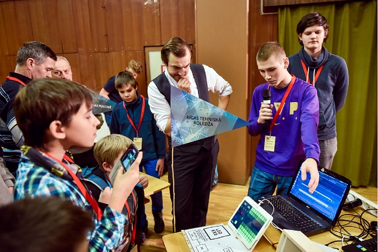 Electronics exhibition of Riga Technical College