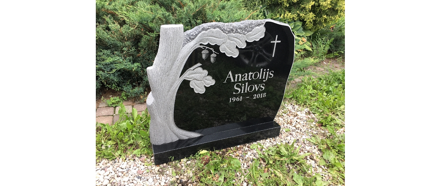 Production of original granite monuments instead of graves