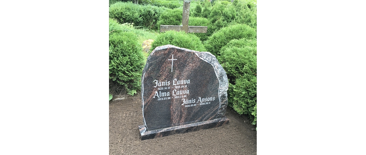 Grave stones, tombstones, Riga