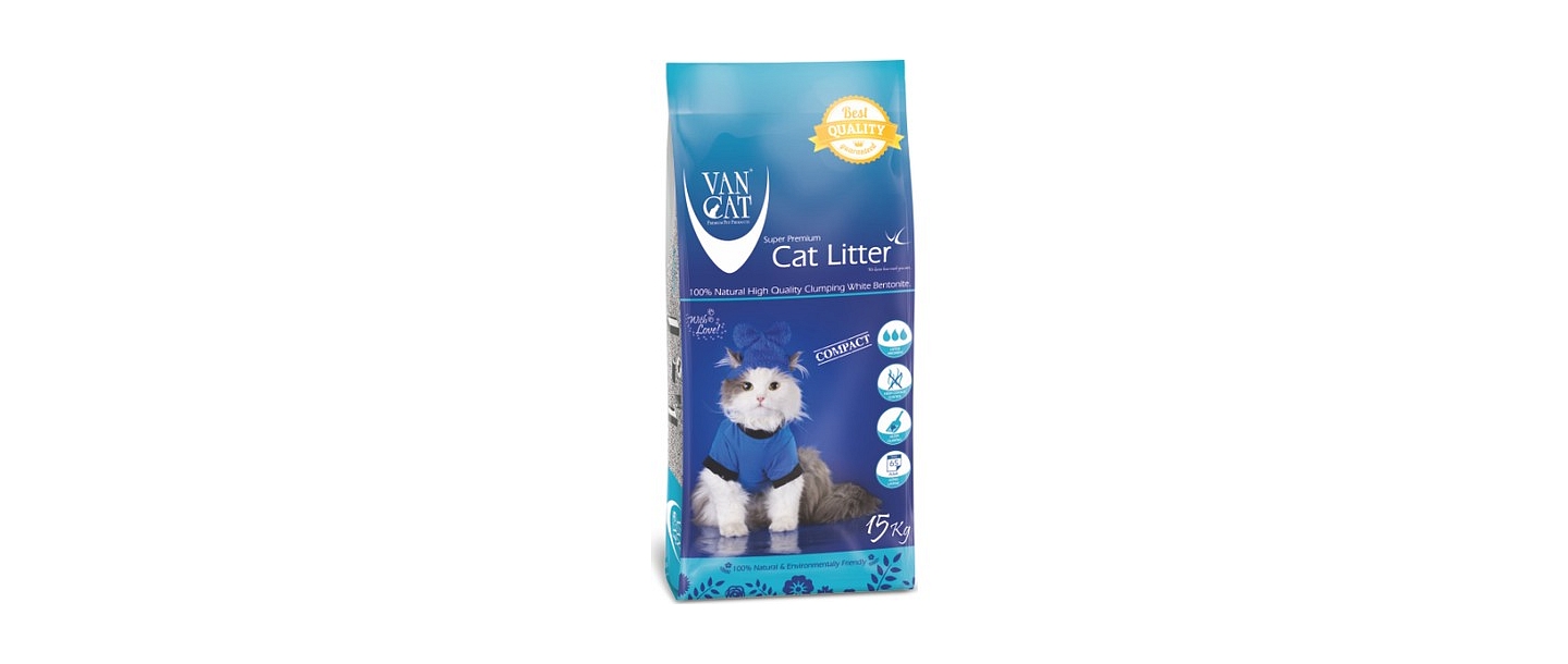 Cat litter Van Cat 15 kg with powder