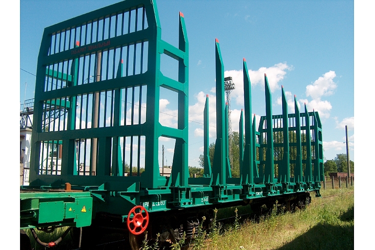 Wagons for transporting logs