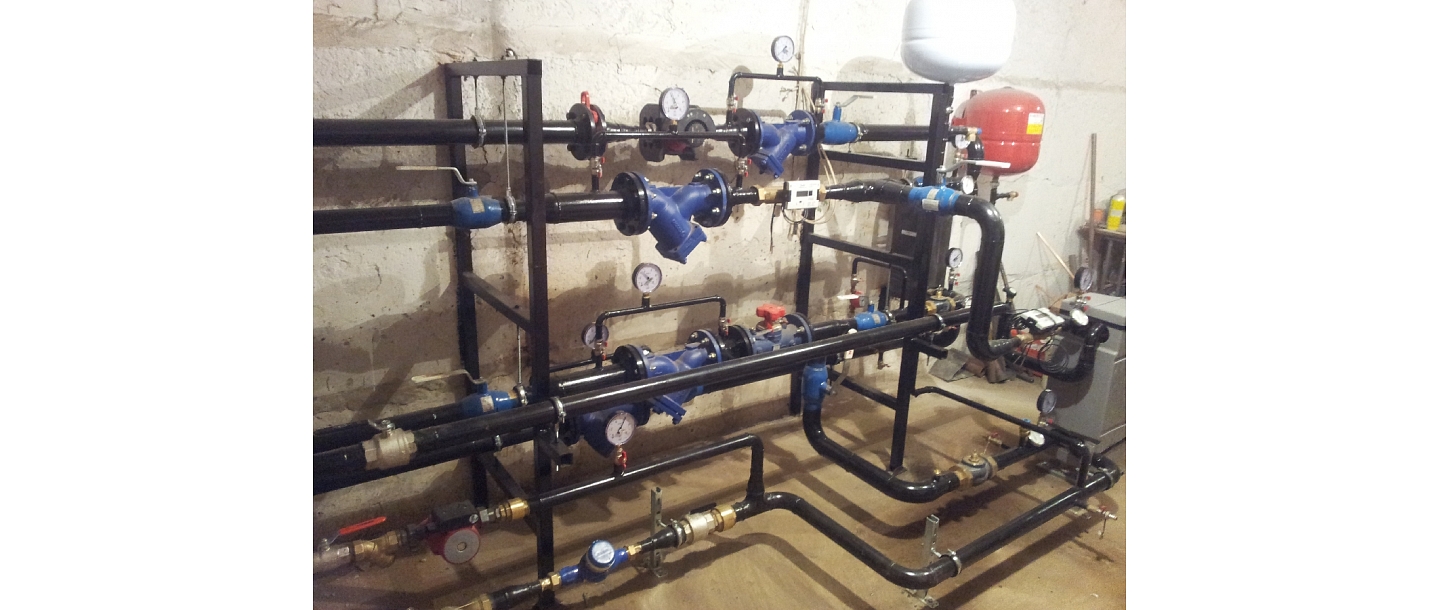 Construction of heating systems assembly Heating unit