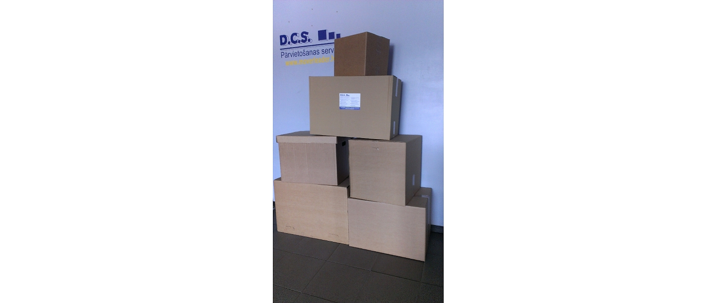 Cardboard boxes for transportation of belongings
