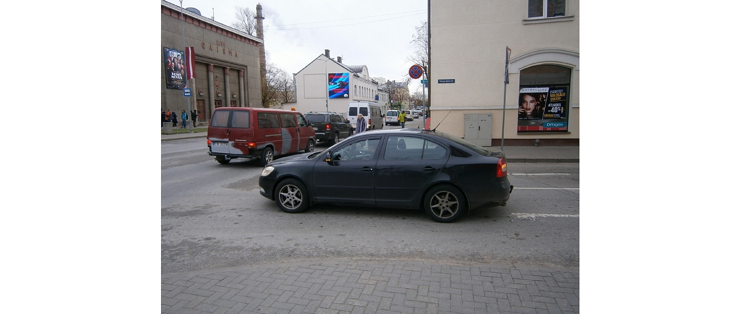Outdoor advertising in Valmiera