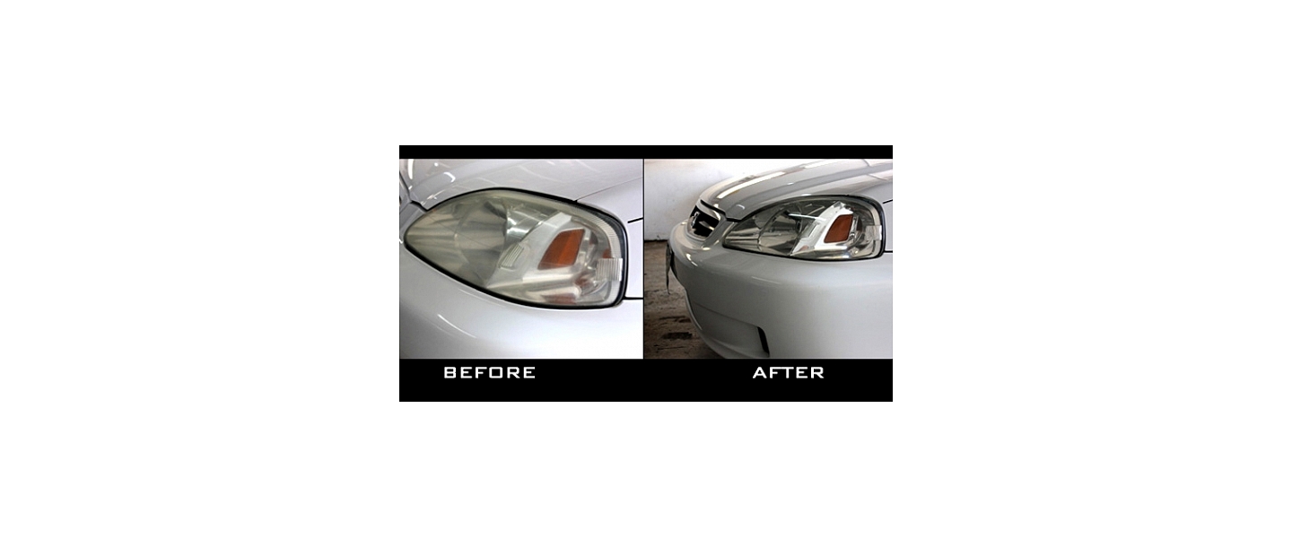 Car headlight polishing, renovation