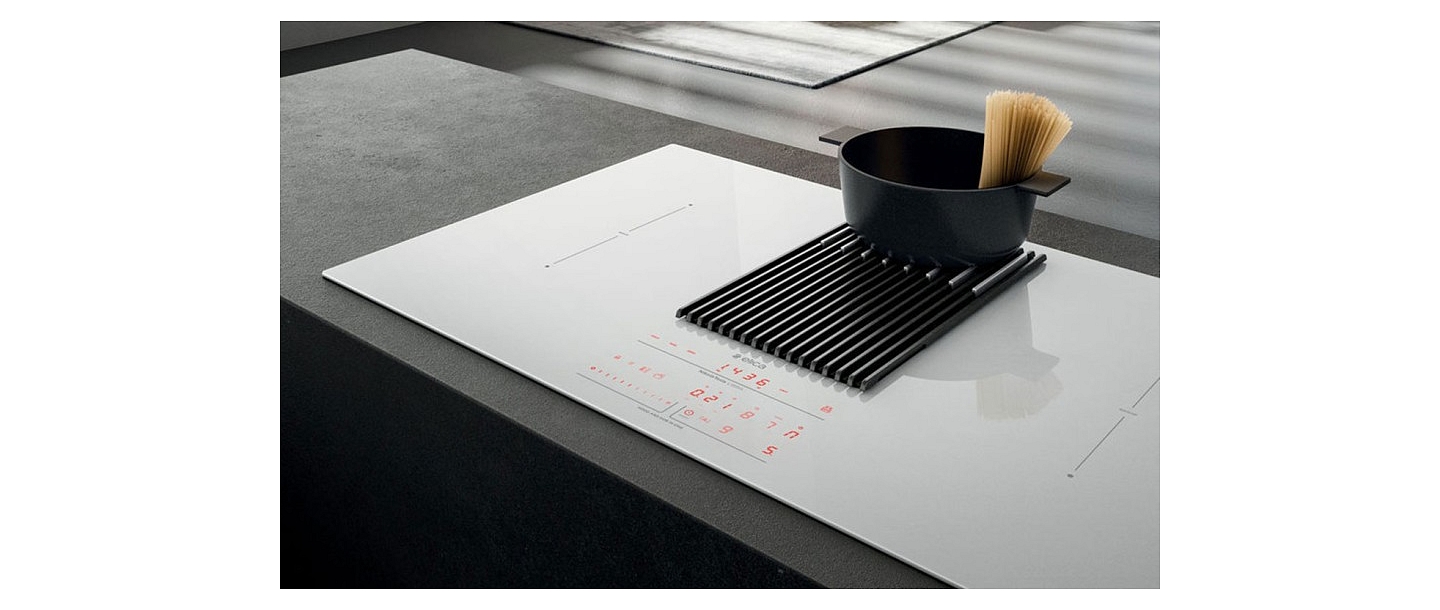 NIKOLATESLA, NIKOLATESLA LIBRA, HOOD, HOB, INDUCTION, induction surface, cooker hood, kitchen scales, white induction surface, kitchen design, design hood