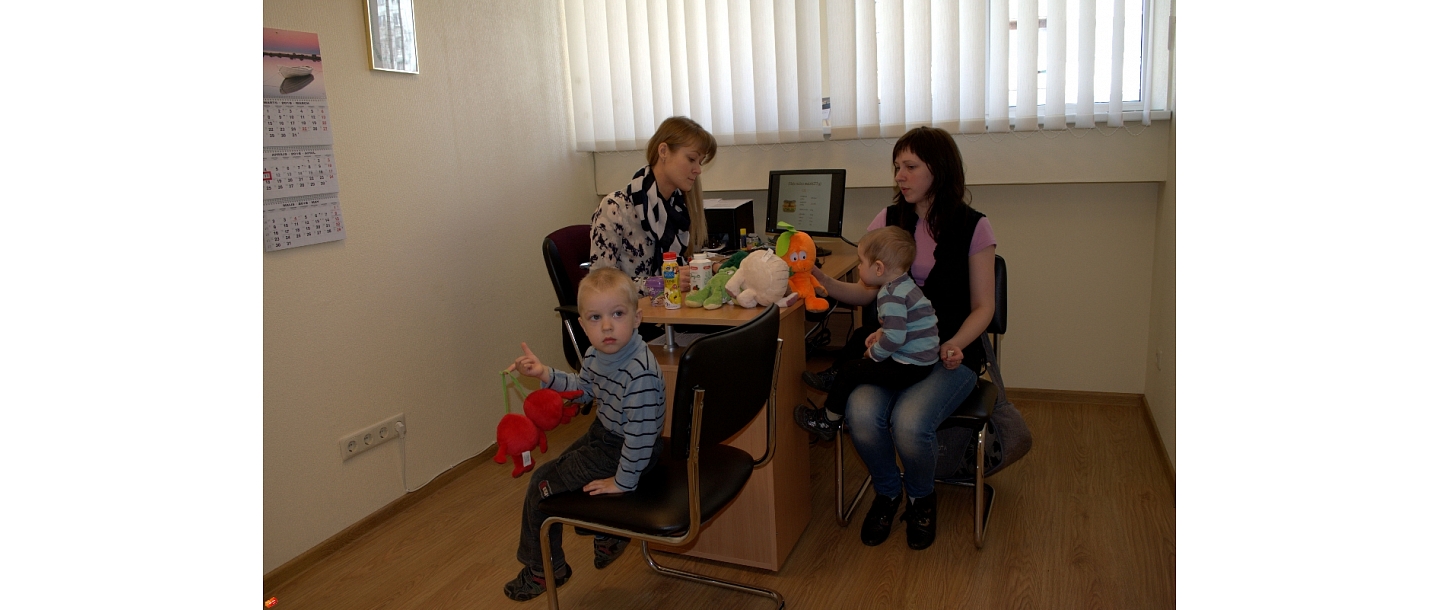 Therapy for children, baby gymnastics