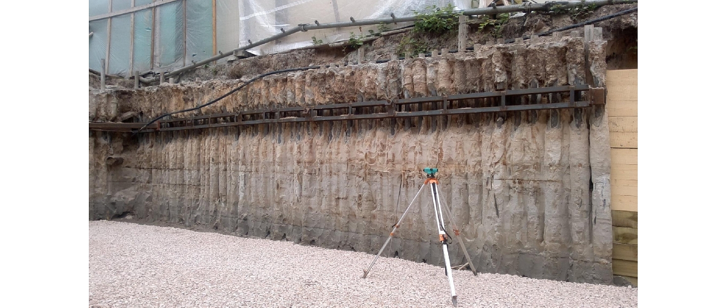 Injection piles and retaining walls