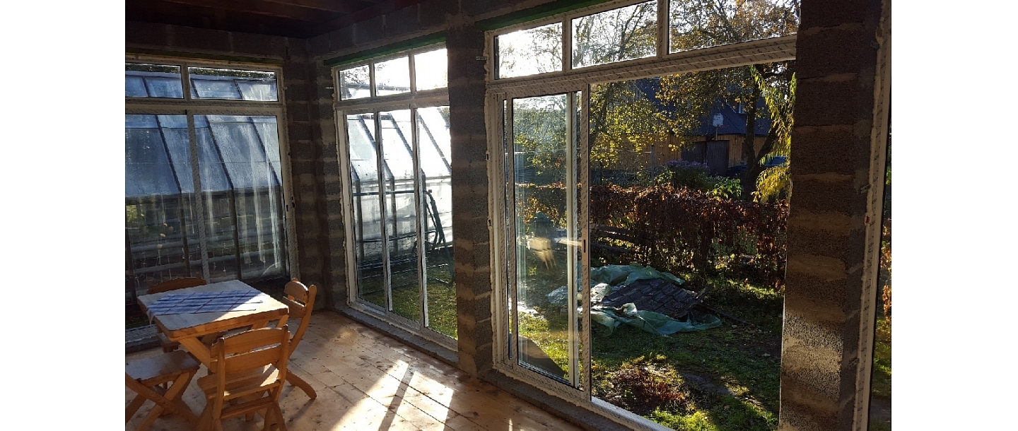 Window installation in Ikšķile