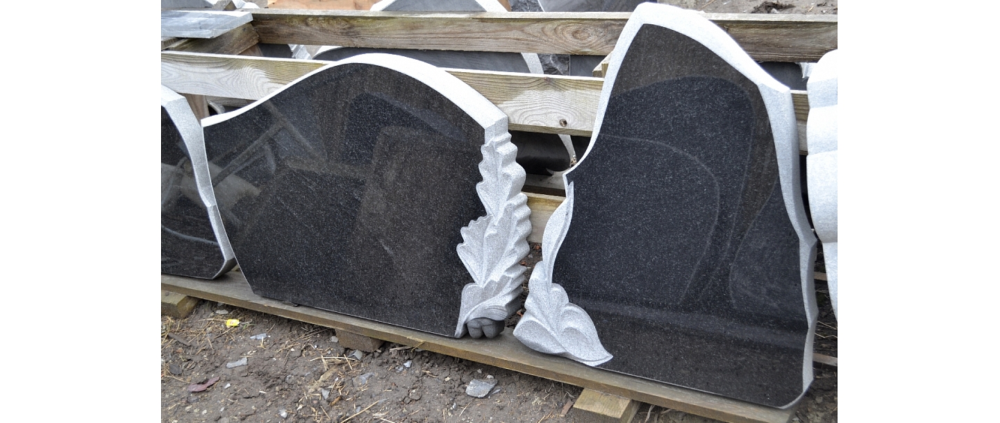 Granite tombstones
