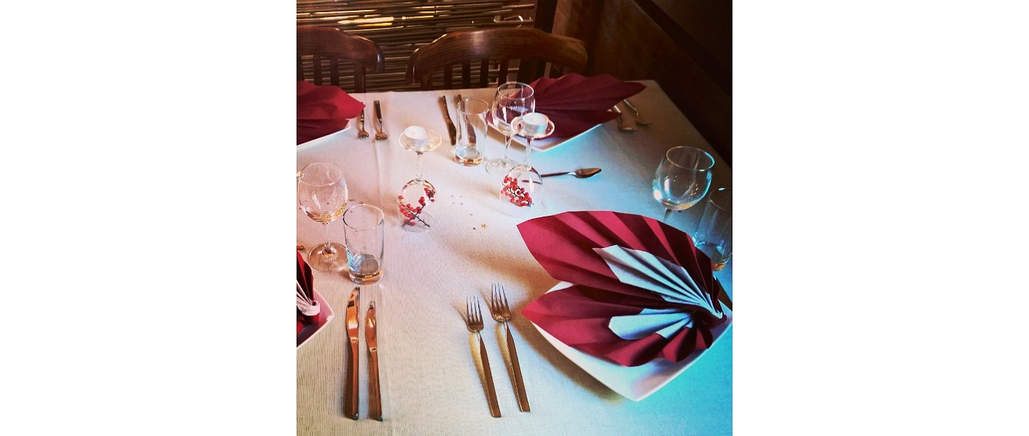 Table setting for the celebration