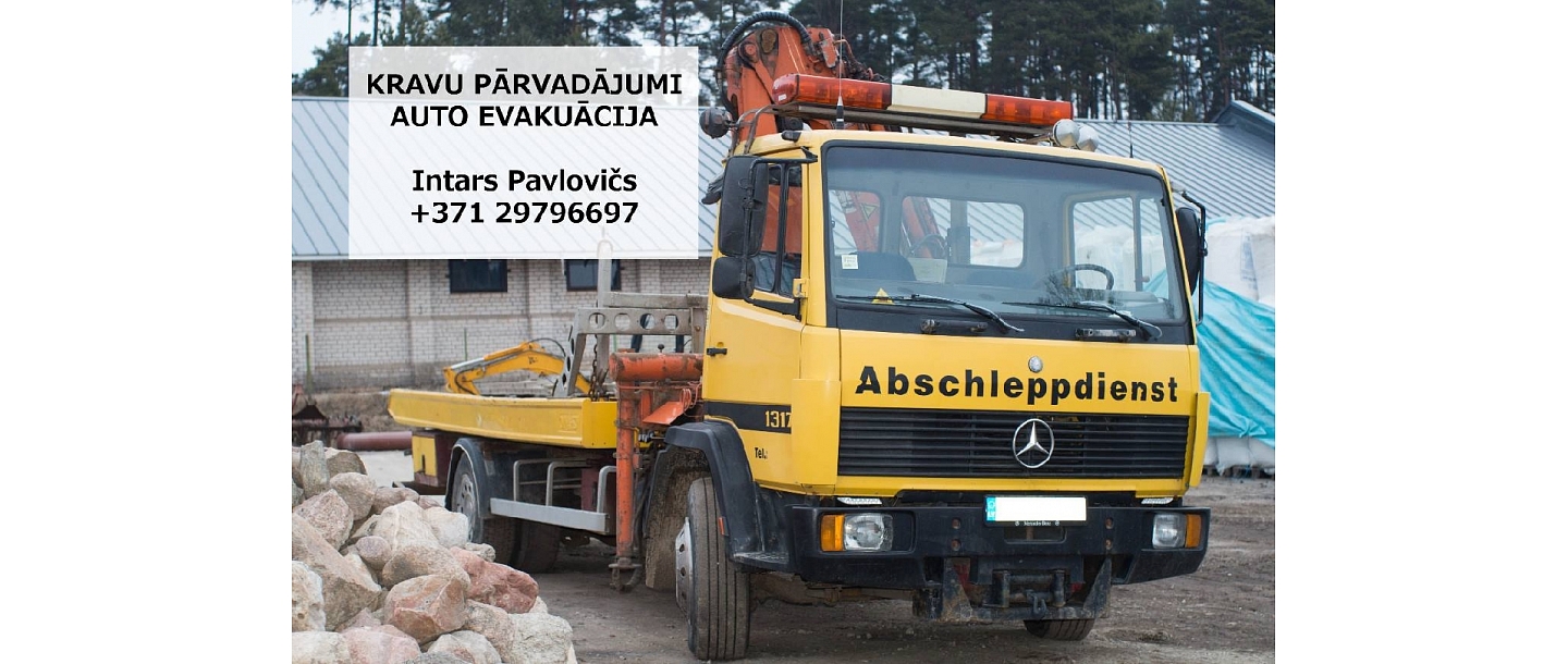 Car tow truck in Tukums