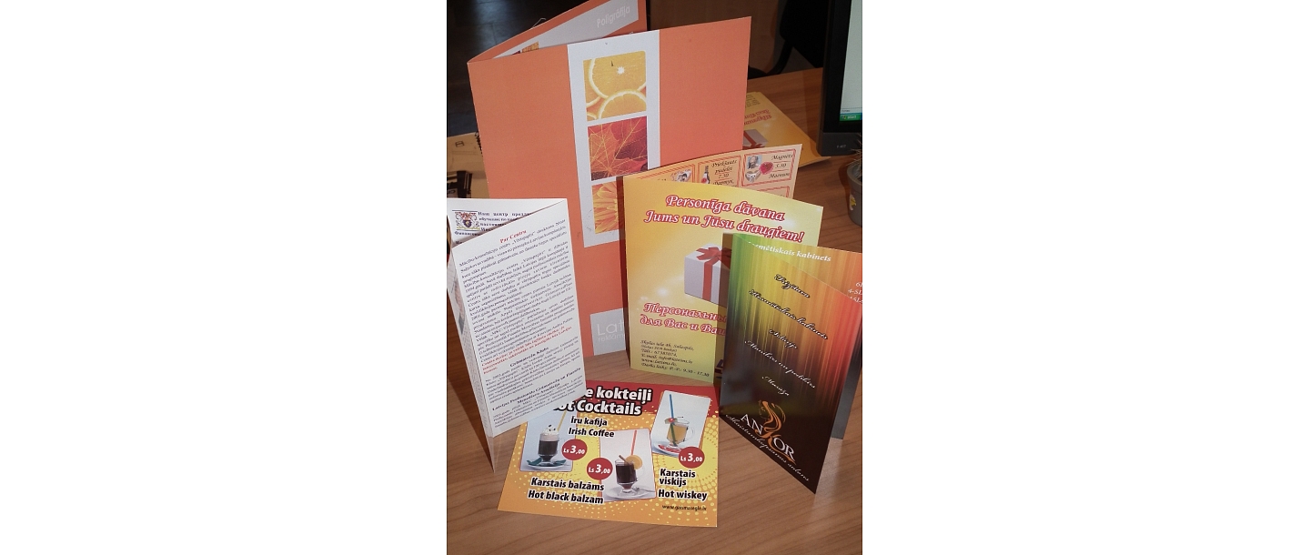 Action pages, product descriptions