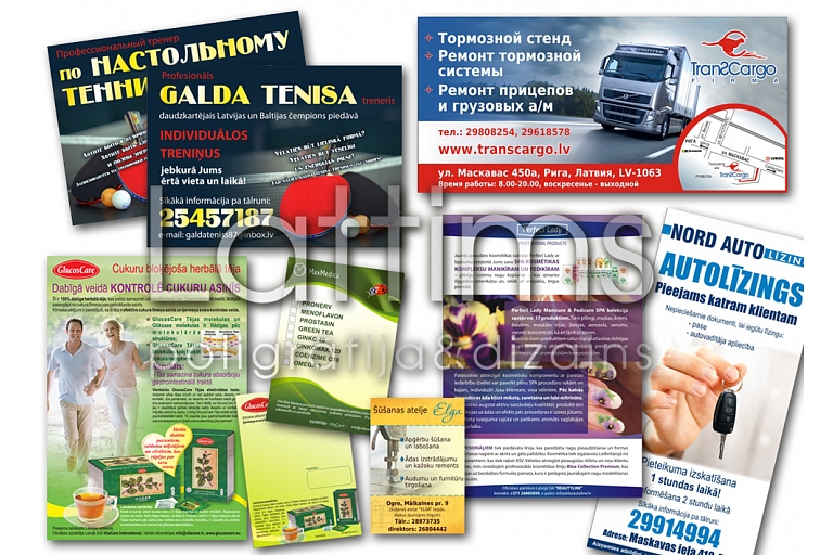 Advertising leaflets