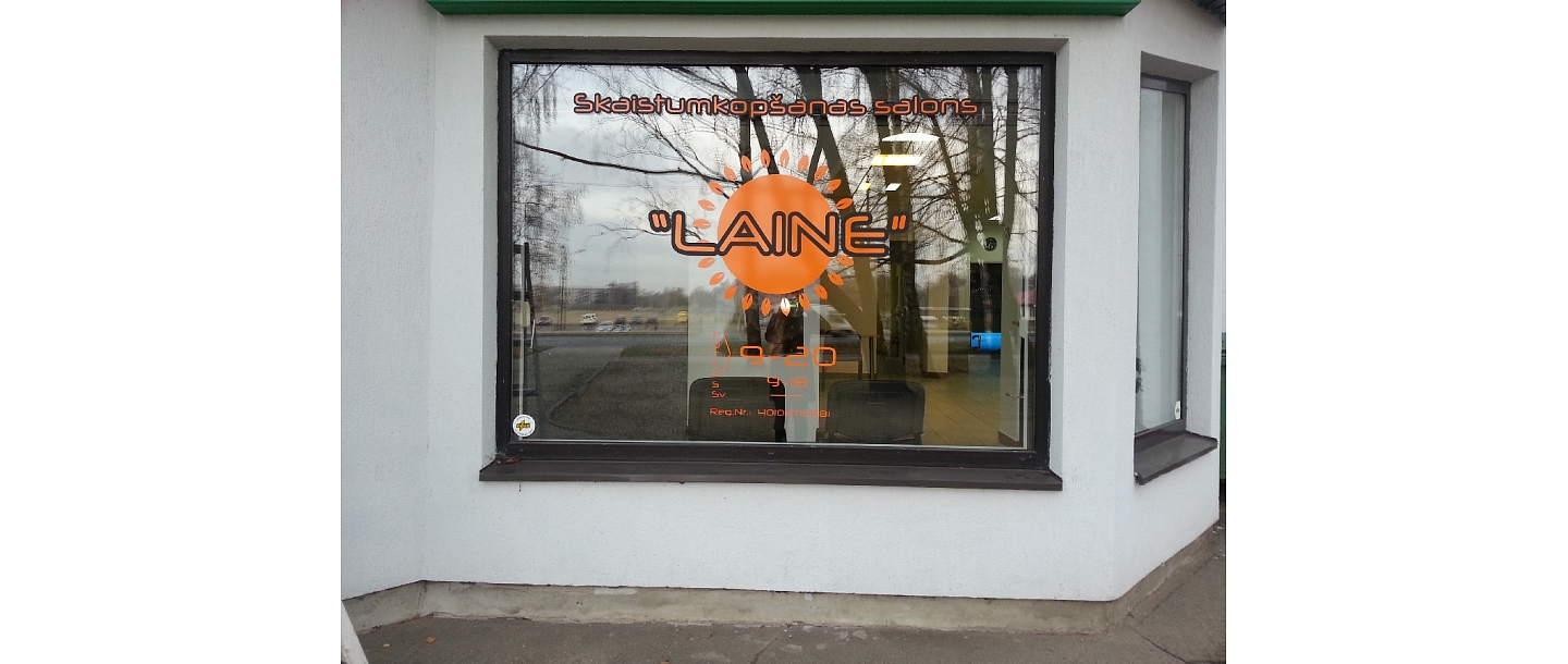 Company logo for shop windows