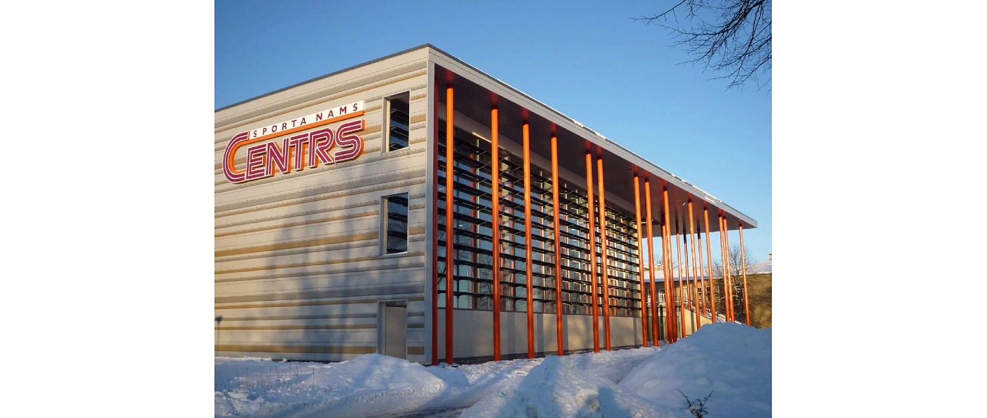 Sports center in winter