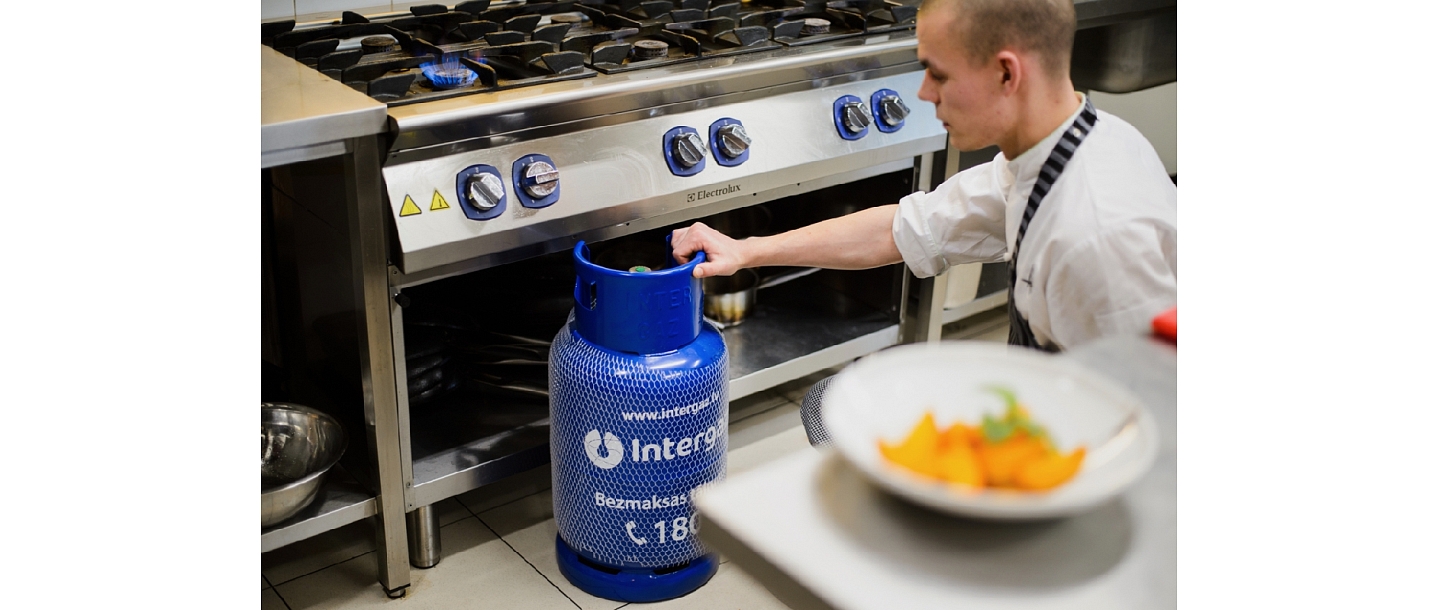 Gas heating for private house