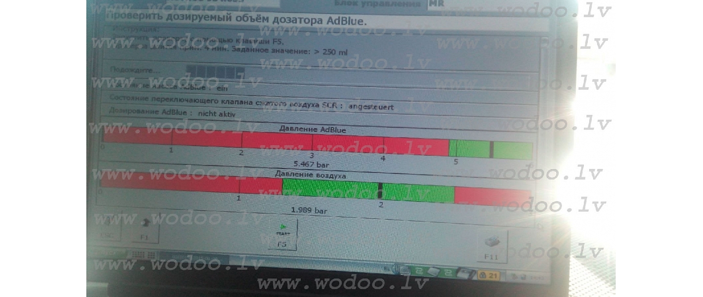 Wodoo AdBlue диагностика ремонт разблокировка Рига Литва Eesti