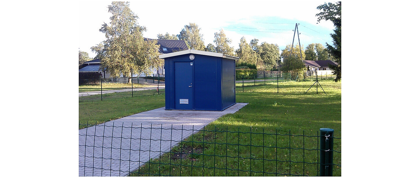 Pump house installation of wells