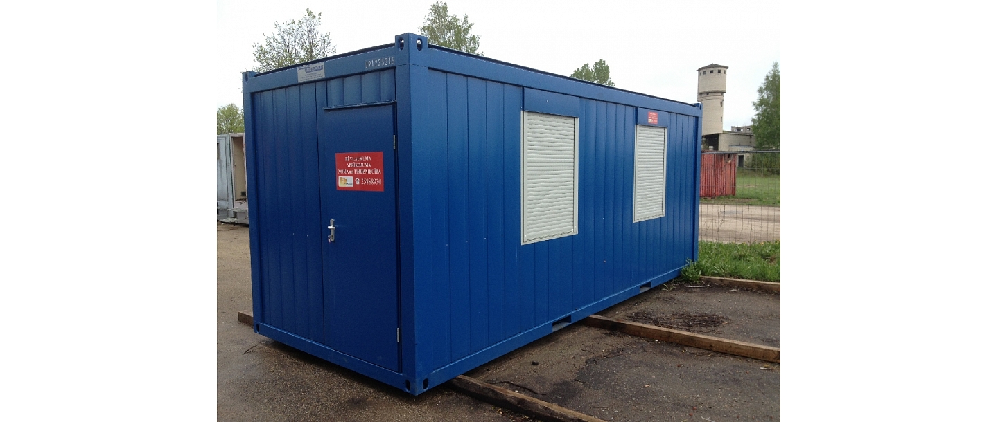 Containex cabin blue