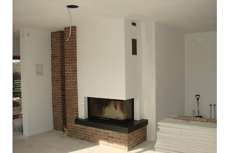 Fireplace bricklaying