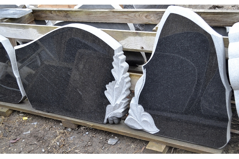 Granite tombstones