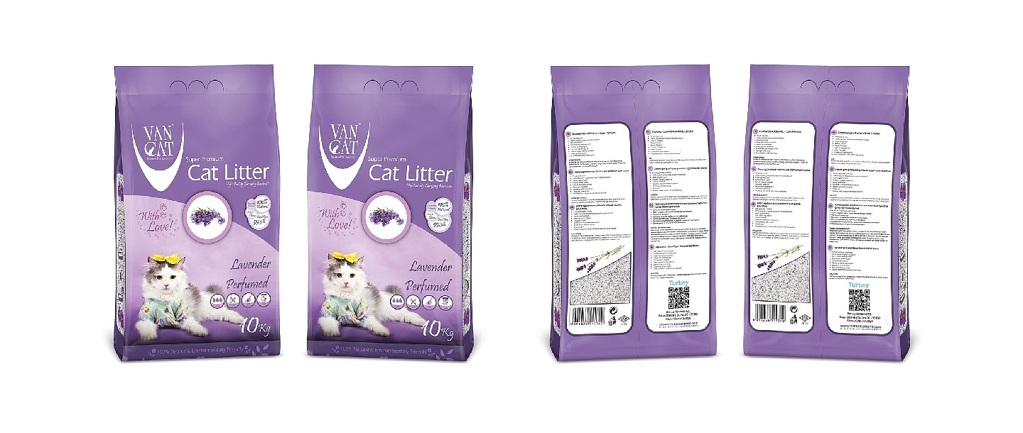 Кошачий песок Van Cat lavander 10 kg
