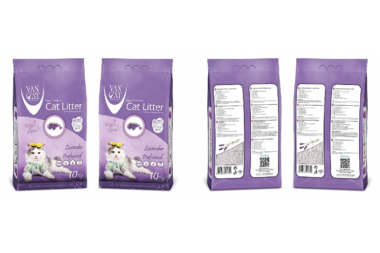Кошачий песок Van Cat lavander 10 kg