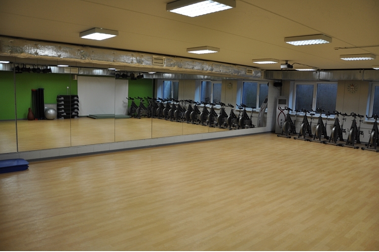 Spacious training rooms