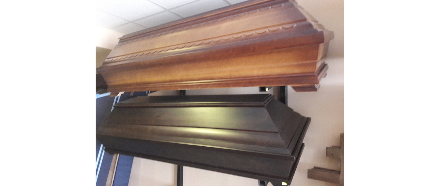 Wooden coffins of various designs