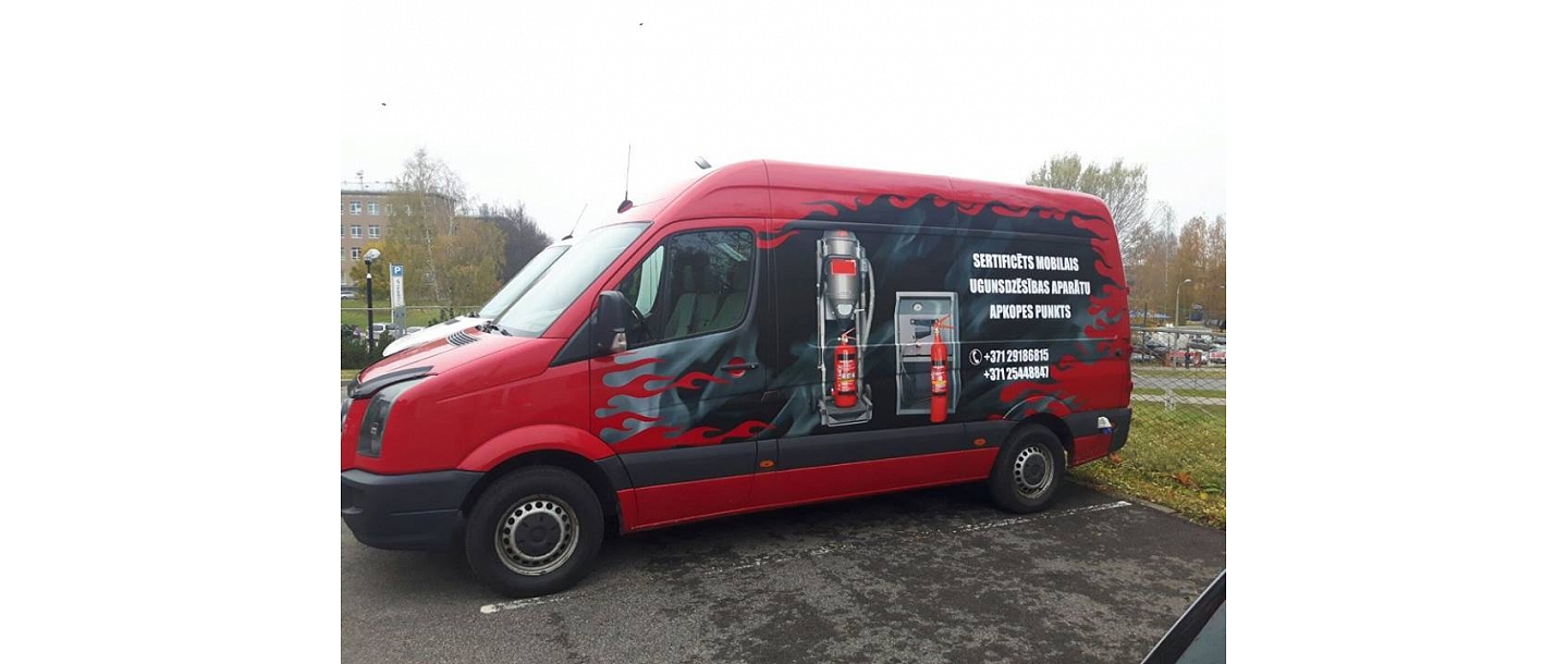 Advertisements on equipment, wrapping