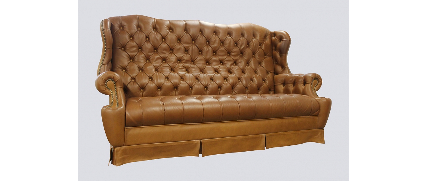 Chesterfield leather sofa HE