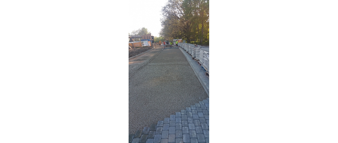 Paving works