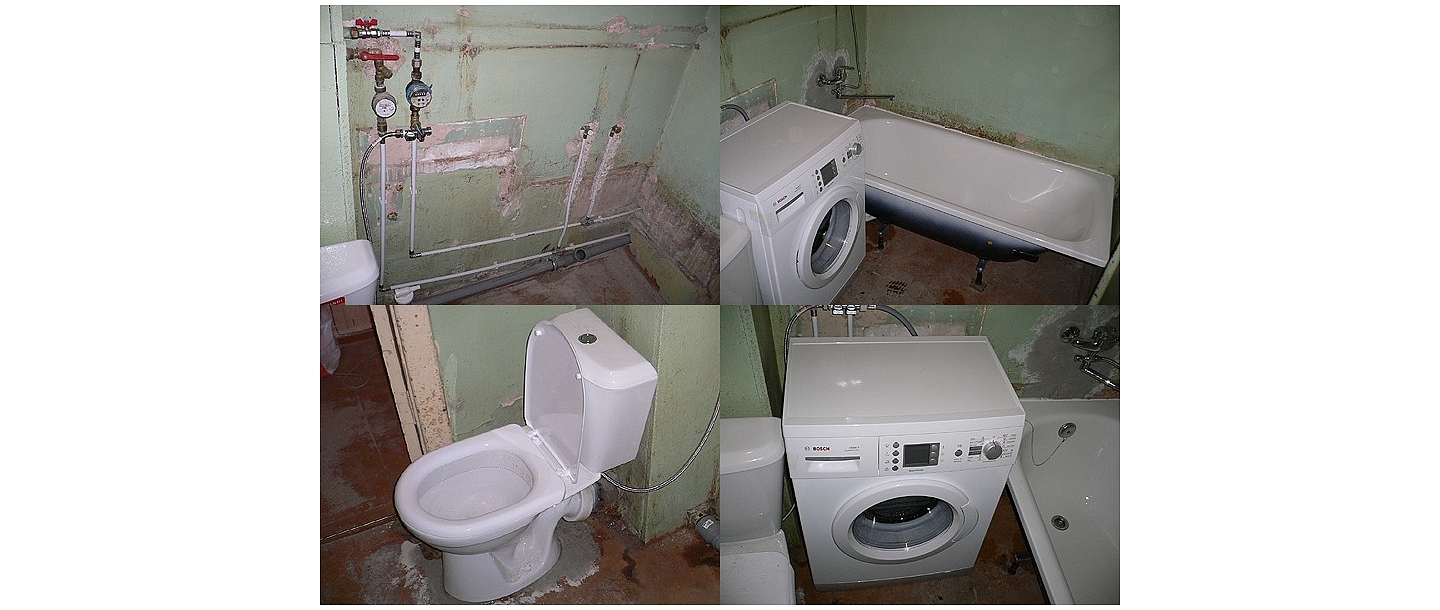 установка сантехники